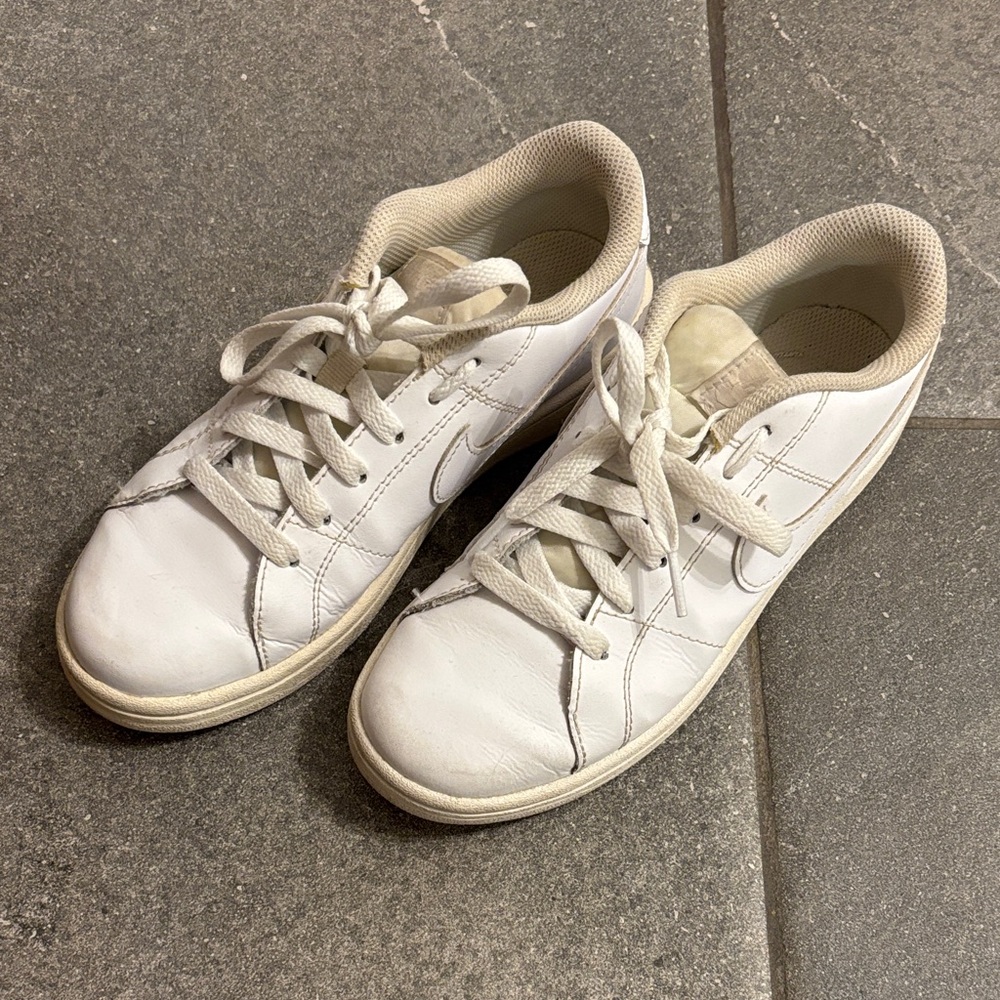 Nike Women's White and Cream Sneakers